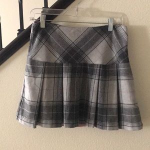 Gap wool lined pleat skirt